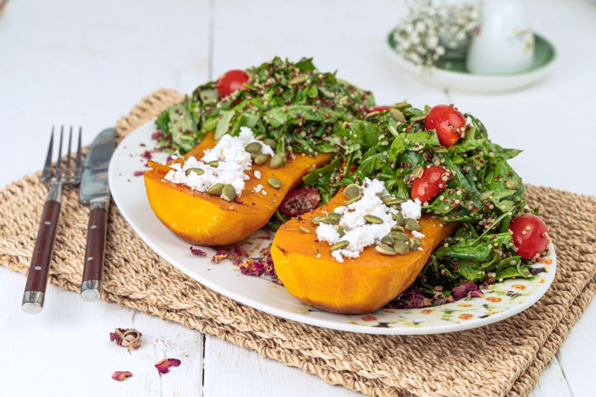La butternut hasselback devient fondante en 45 minutes au four